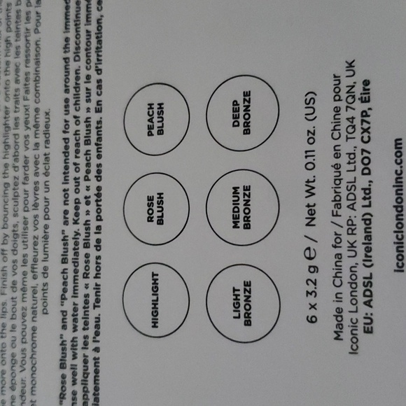 Iconic London Multi-use Cream Blush, bronze & highlight palette - Picture 4 of 5